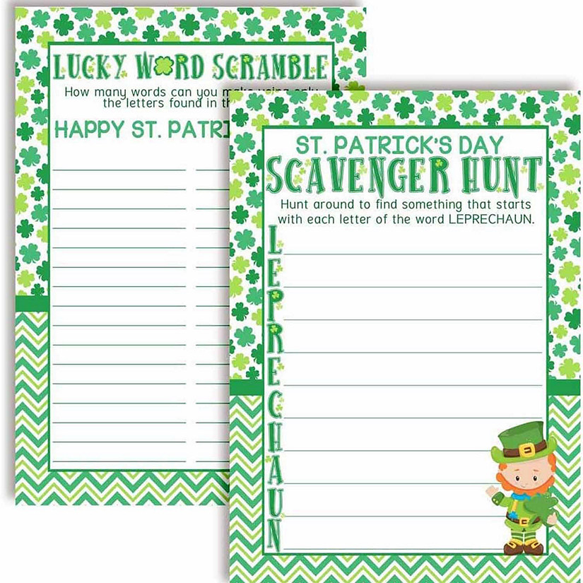 AmandaCreation St. Patrick's Scavenger Hunt 10pc. Image