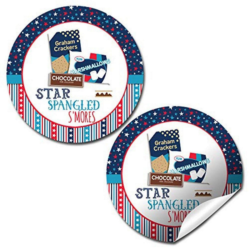 AmandaCreation Star Spangled S'more Envelope Seals 40pc Image