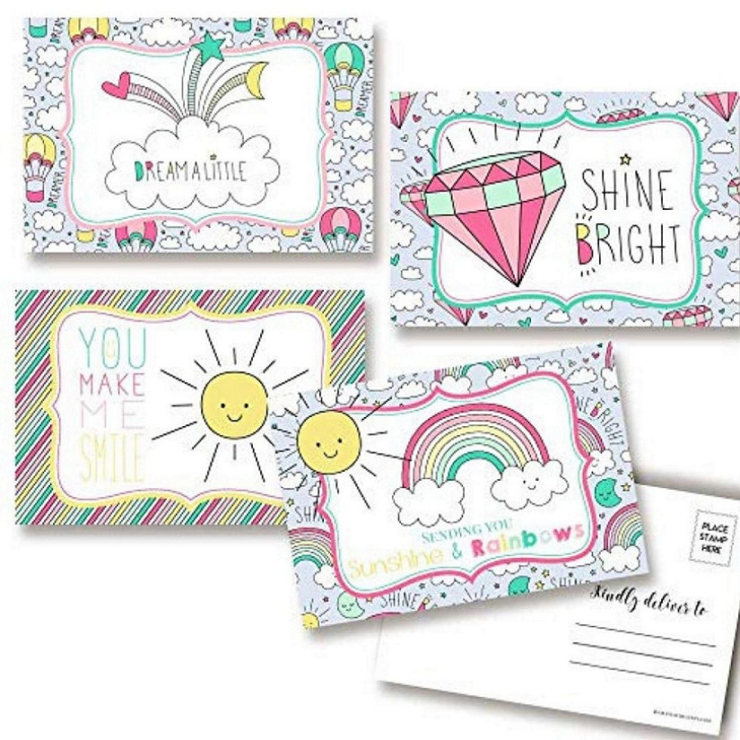 AmandaCreation Sunshine and Rainbows Postcards 20pc. Image