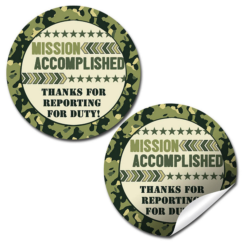AmandaCreation Ten Hut! Envelope Seals 40pc. Image