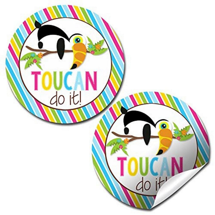AmandaCreation Toucan Do It Envelope Seals 40pc. Image