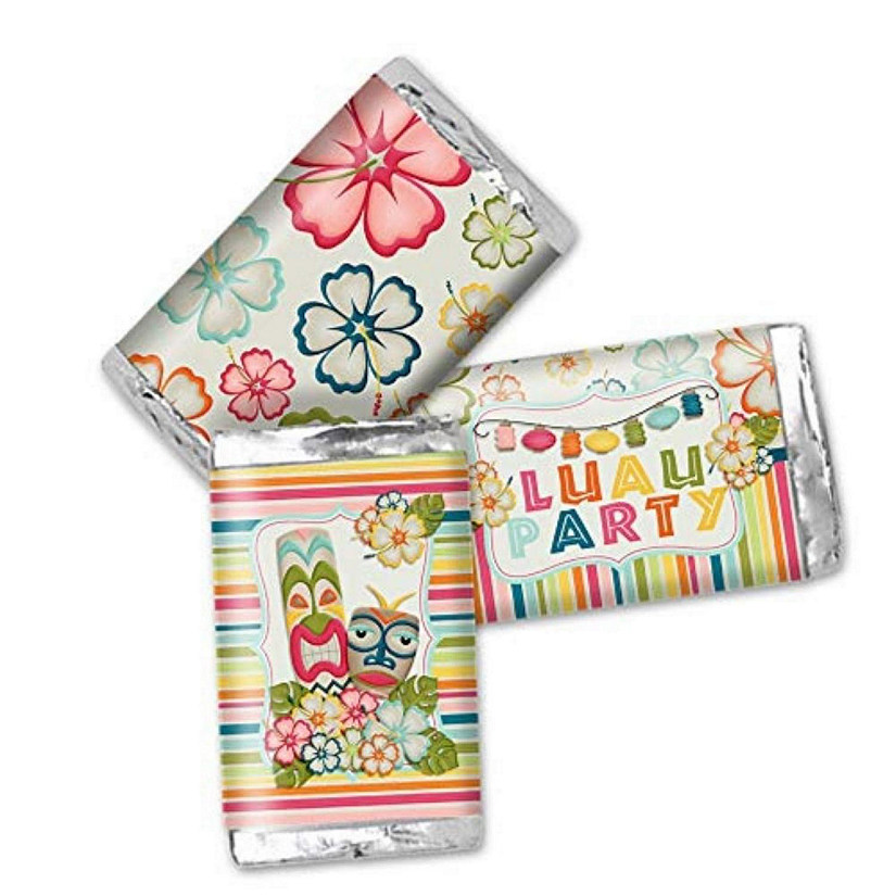 AmandaCreation Tropical Luau Mini Candybar Wrappers 45pc. Image