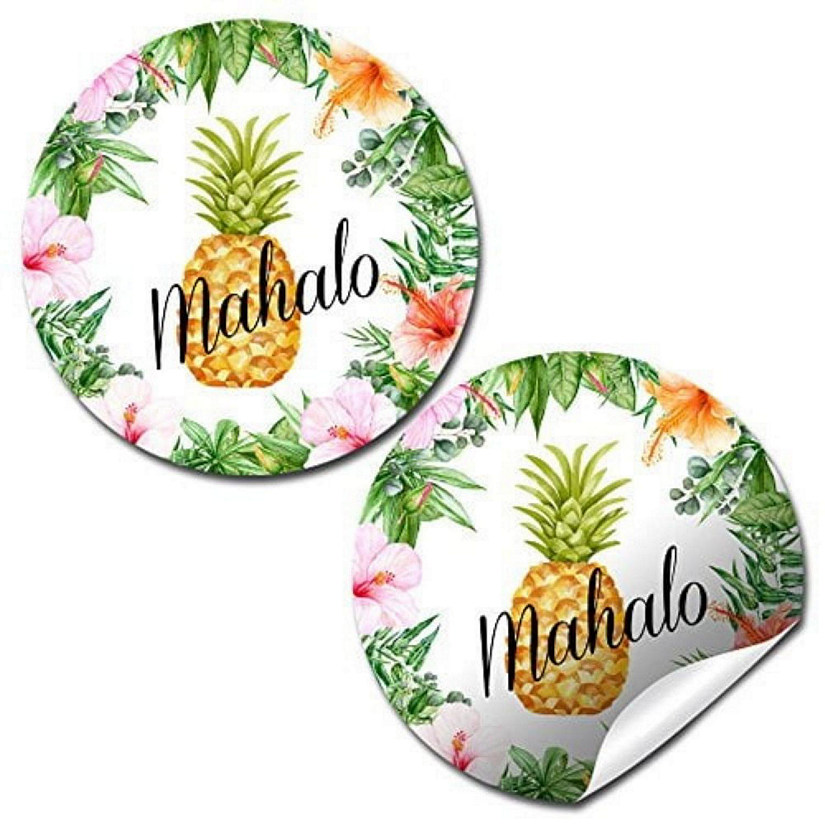 AmandaCreation Tropical Pineapple Envelope Seals 40pc. Image