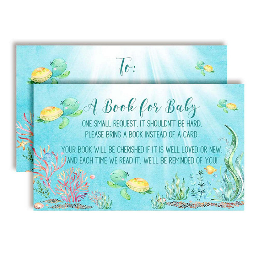 AmandaCreation Turtle Book Card 20pc. Image