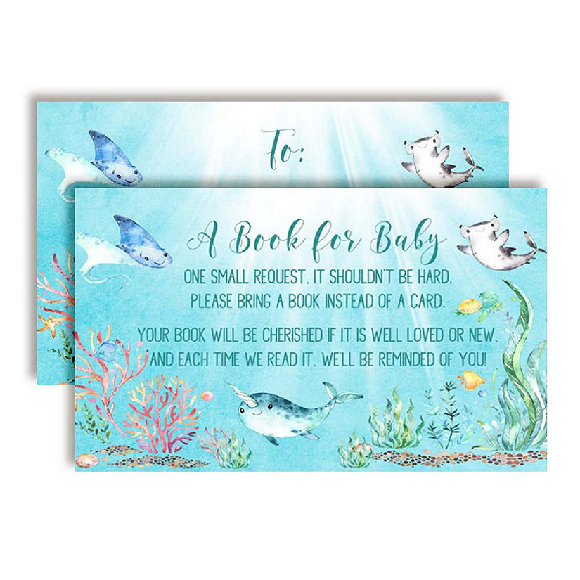AmandaCreation Underwater Book Card 20pc. Image