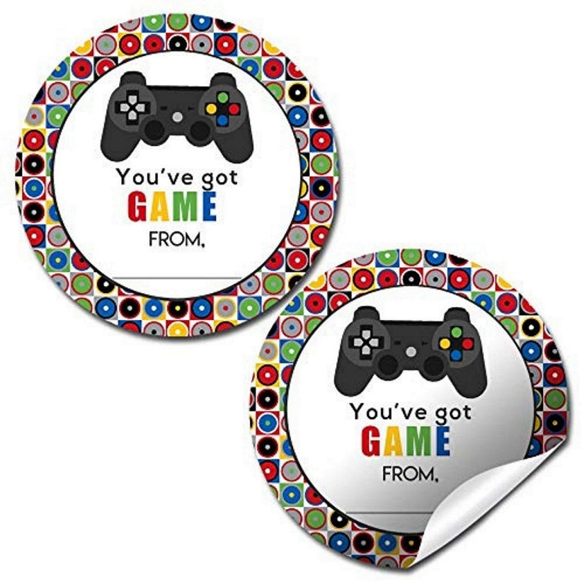 AmandaCreation Video Game Valentine Envelope Seals 40pc. Image