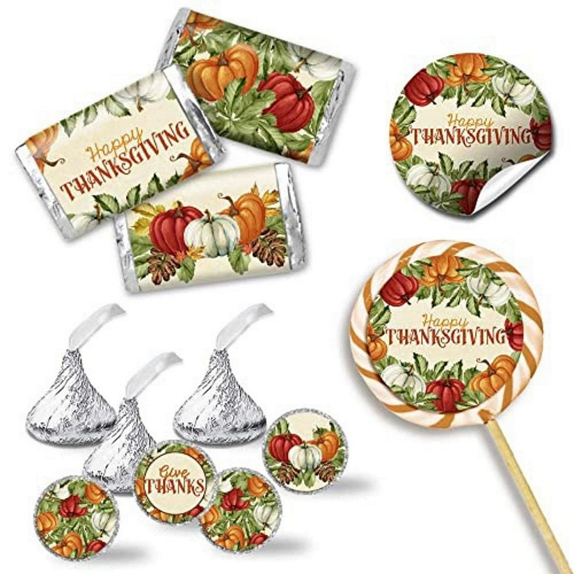 AmandaCreation Watercolor Pumpkin Sticker Bundle 429pc. Image