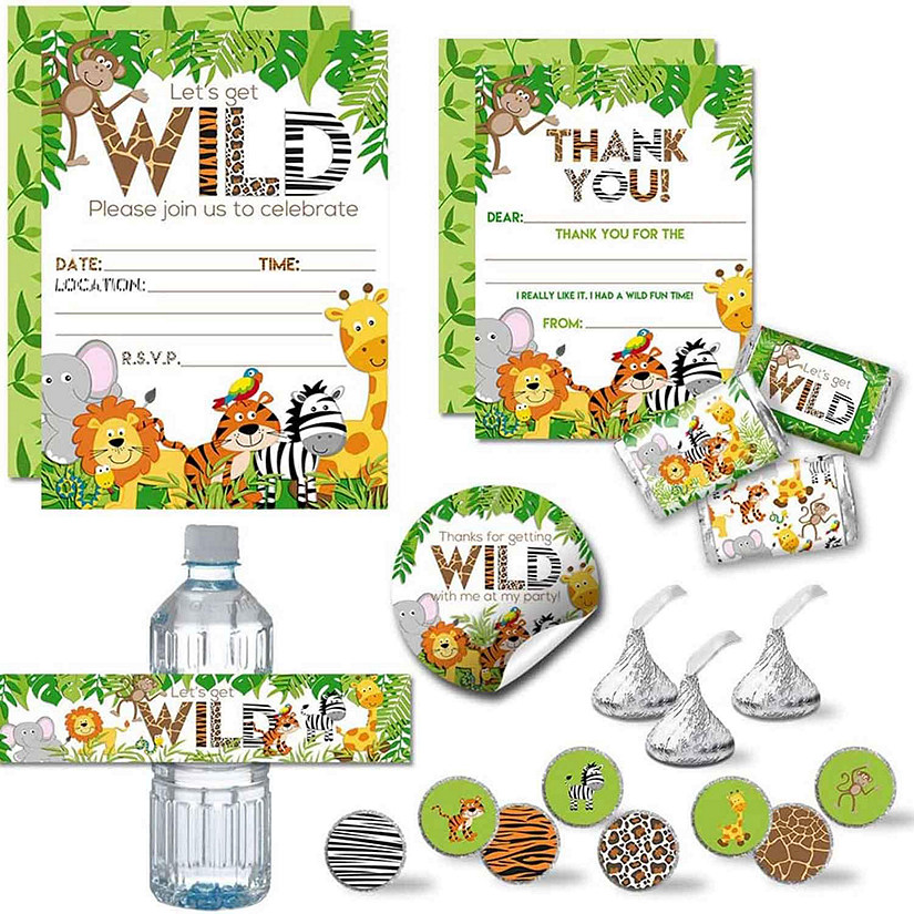 AmandaCreation Wild Jungle Birthday Bundle 321pc. Image