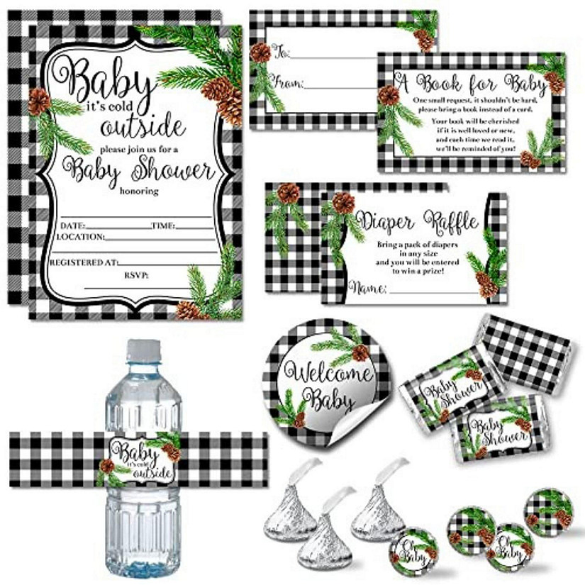 AmandaCreation Winter Pinecone Party Bundle 381pc. Image