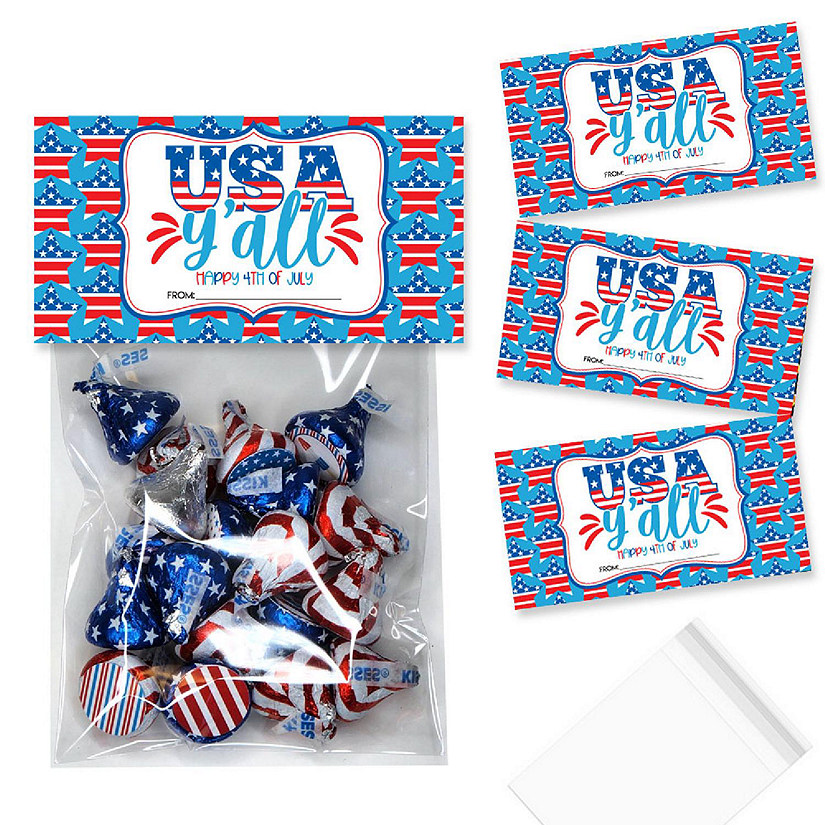 AmandaCreation Y'all 4th of July Bag Toppers 40pc. Image