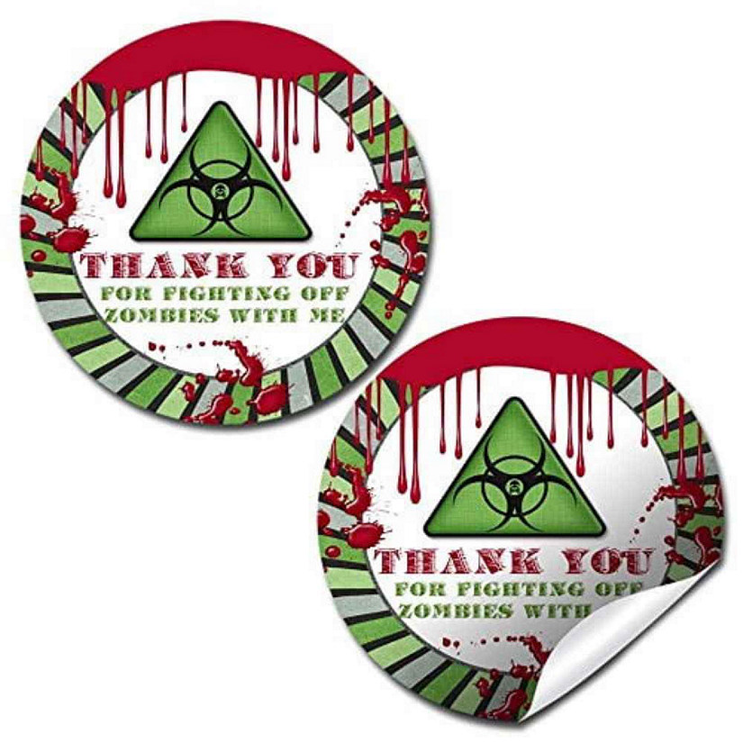 AmandaCreation Zombie Infection Envelope Seals 40pc. Image
