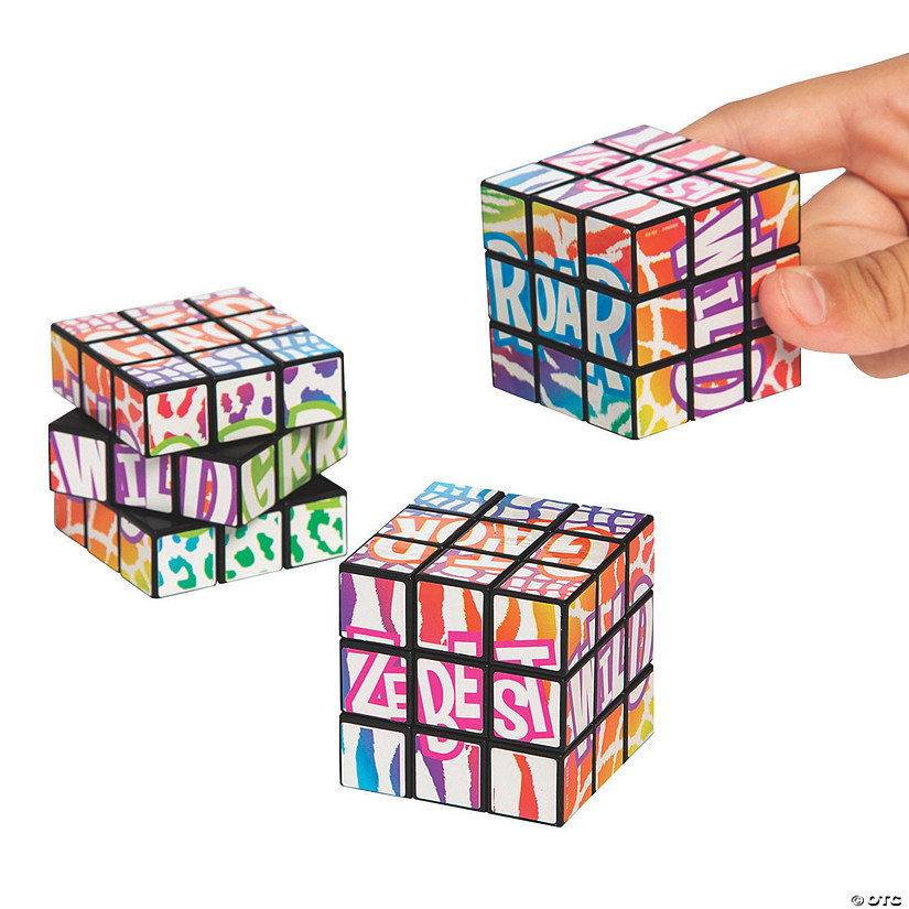 Amazing Animal Mini Puzzle Cubes - 12 Pc. Image