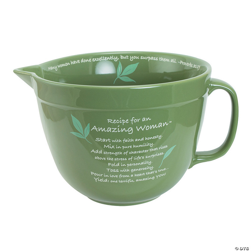 Amazing Woman&#8482; Green Ceramic Mixing Bowl Image