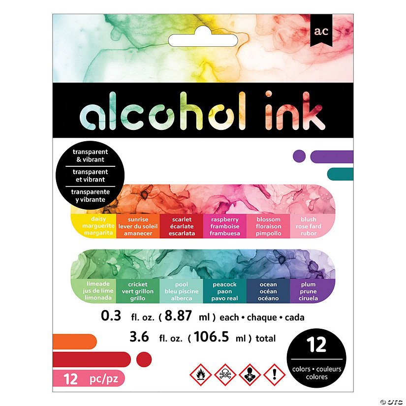 American Crafts Alcohol Ink 0.3oz - Assorted Colors, 12 Pack Image