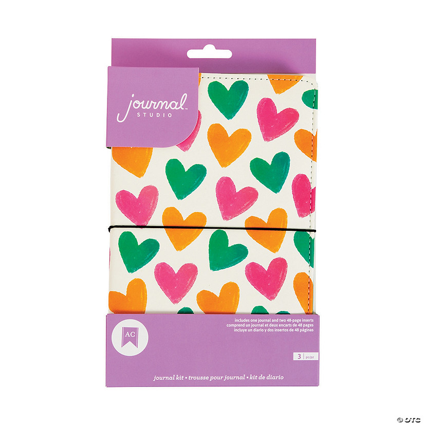 American Crafts&#8482; Bright Hearts Journal Kit - 3 Pc. Image