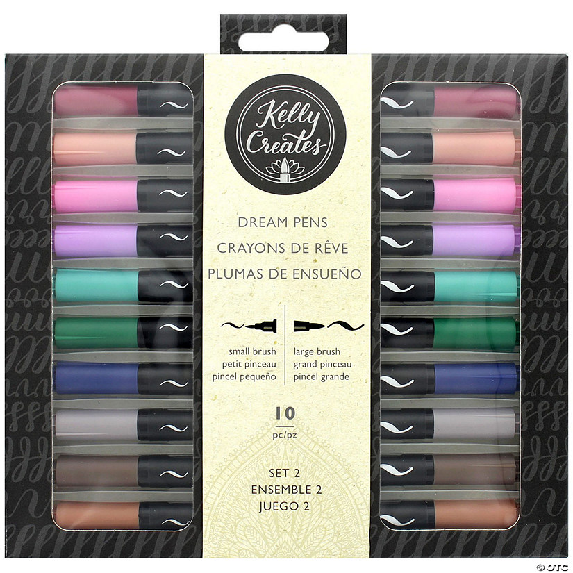 American Crafts Collection Kelly Creates Dream Pen Set 2 10pc&#160; &#160;&#160; &#160; Image