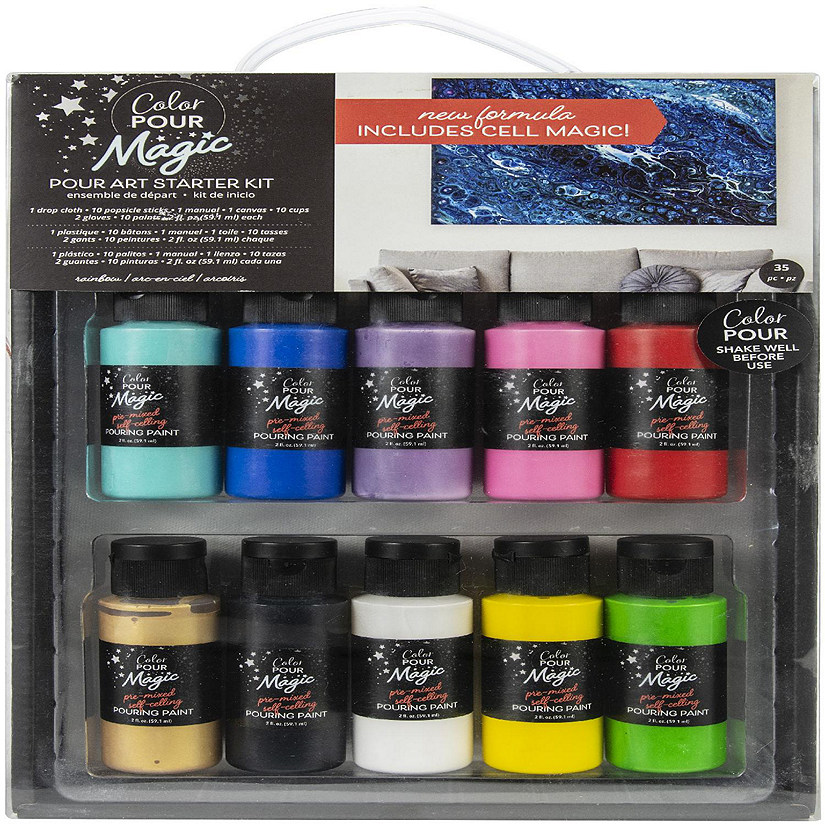 American Crafts Color Pour Magic Starter Kit 35/Pkg Image