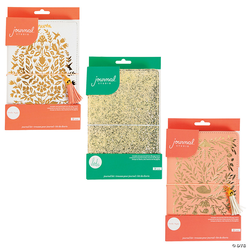 American Crafts&#8482; Gold Journal Assortment - 9 Pc. Image