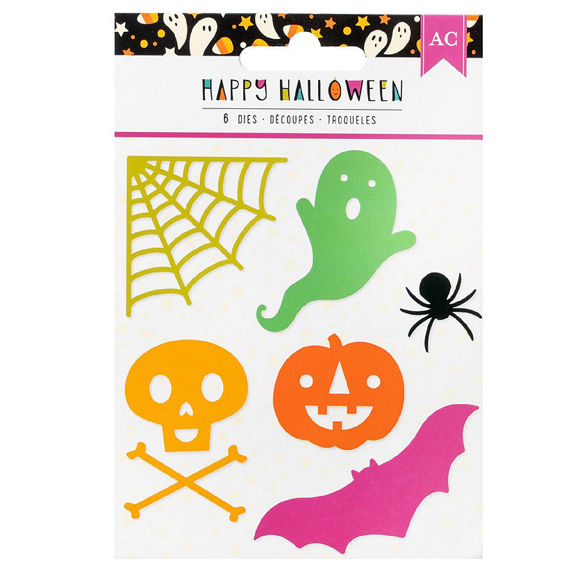 American Crafts Happy Halloween Metal Die Set6/Pkg Oriental Trading