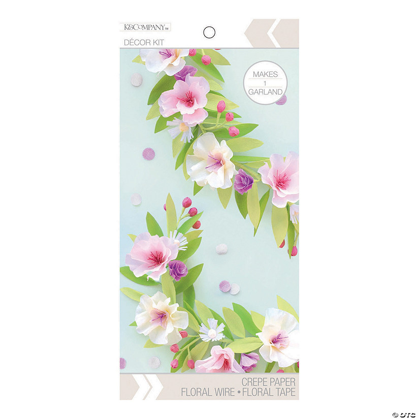 American Crafts&#8482; K&Company&#8482; DIY Pastel Floral Garland Kit Image