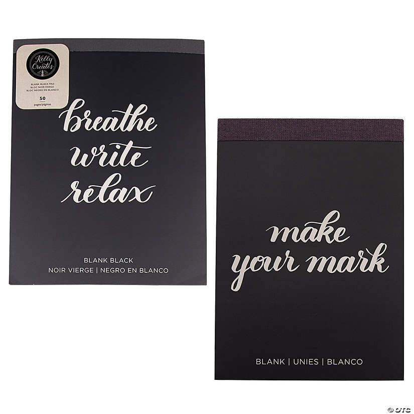 American Crafts&#8482; Kelly Creates Blank Lettering Pad Assortment - 2 Pc. Image