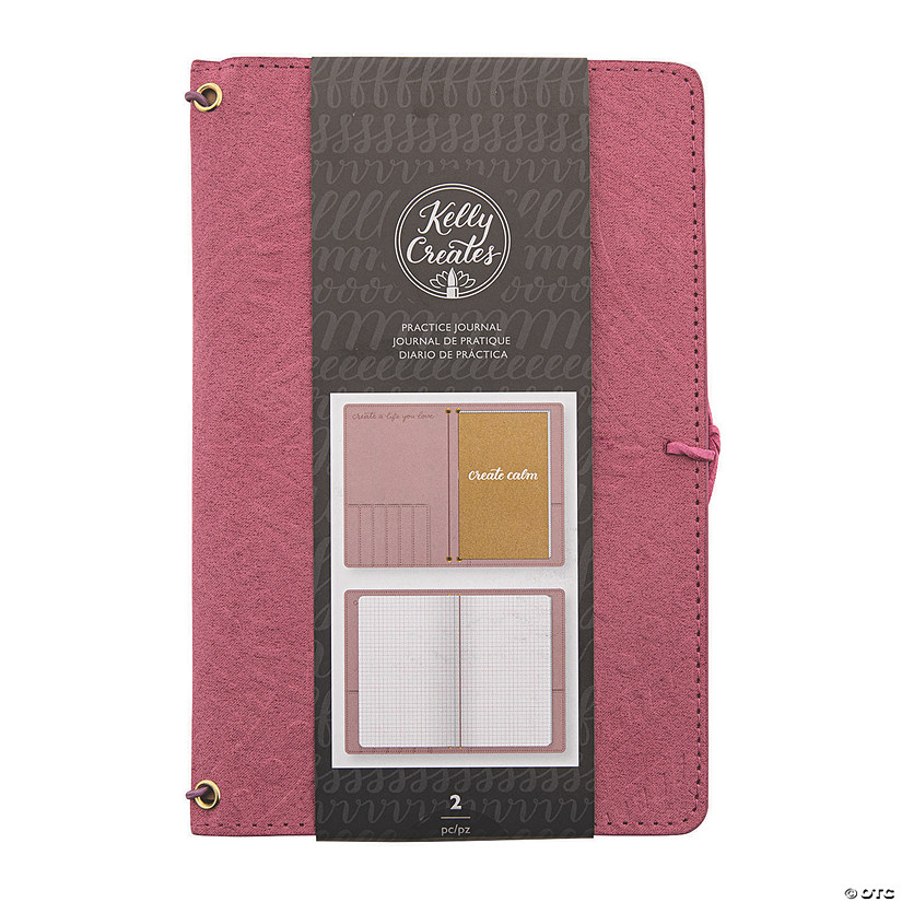 American Crafts&#8482; Kelly Creates Pink Practice Journal - 2 Pc. Image