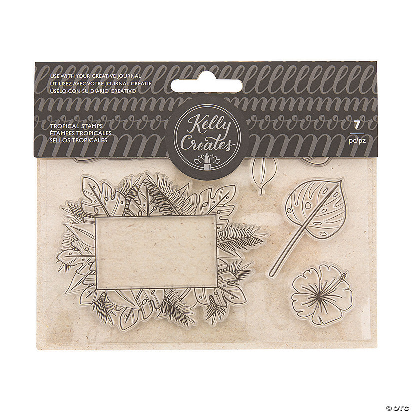 American Crafts&#8482; Kelly Creates Tropical Traceable Stamps Image