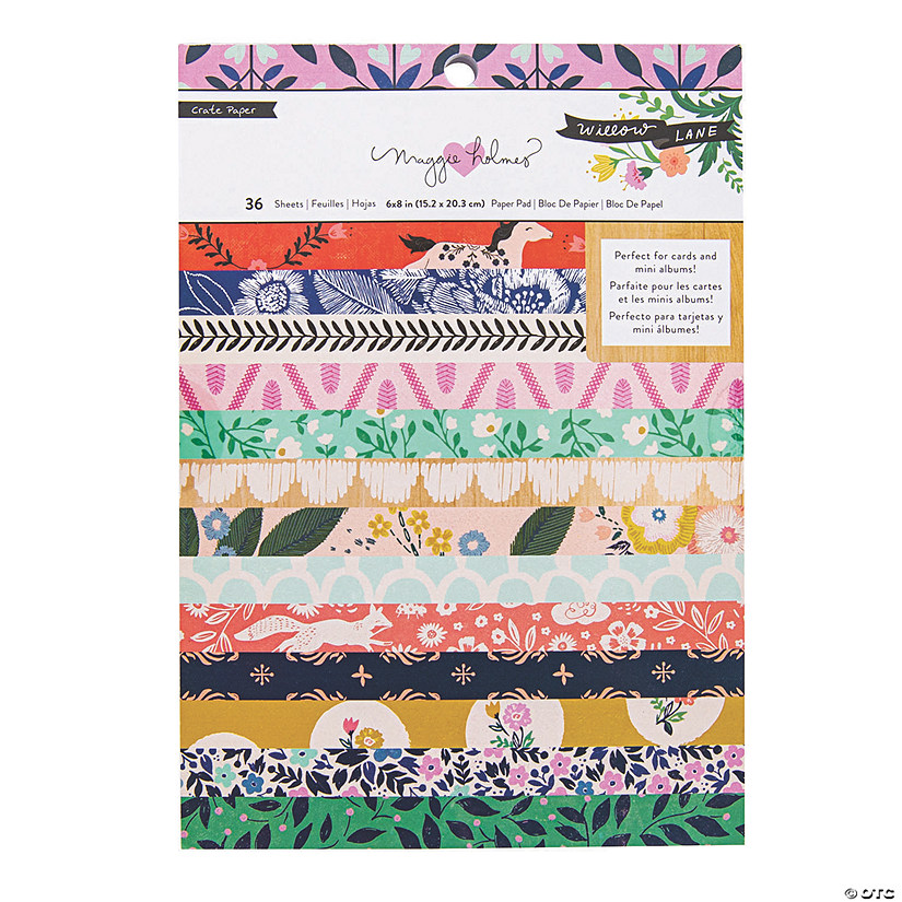 American Crafts&#8482; Maggie Holmes Willow Lane Paper Pad - 6" x 8" Image