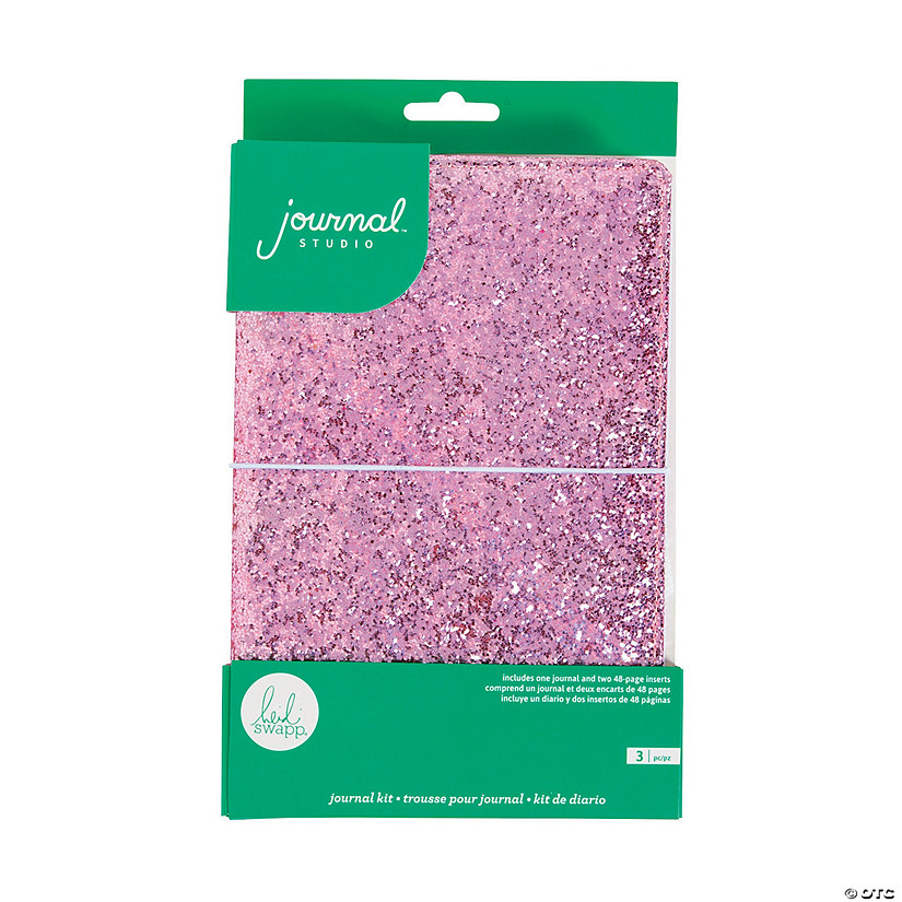 American Crafts&#8482; Pink Glitter Journal Kit - 3 Pc. Image