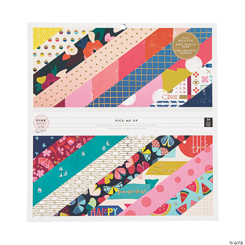 American Crafts&#8482; Pink Paislee&#8482; Paige Evans Pick Me Up Paper Pad Image