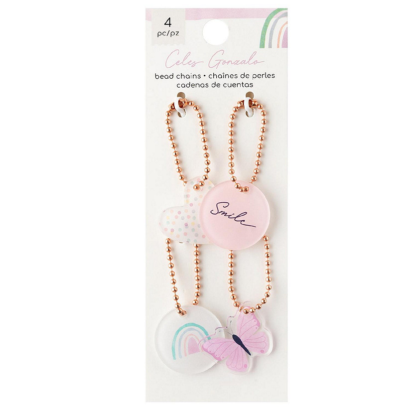 American Crafts Rainbow Avenue Bead Chains-4/Pkg Image