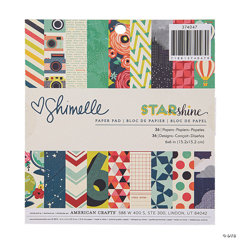 American Crafts&#8482; Shimelle Starshine Paper Pad Image