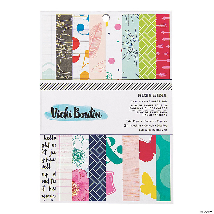 American Crafts&#8482; Vicki Boutin Mixed Media Paper Pad Image