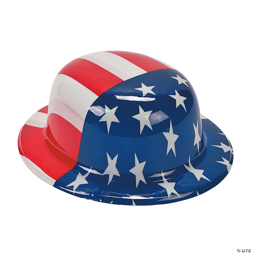 American Flag Derby Hats - 12 Pc. Image