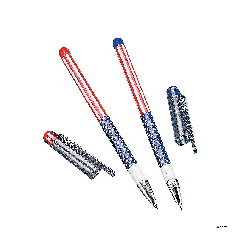 American Flag Pens - 12 Pc. Image