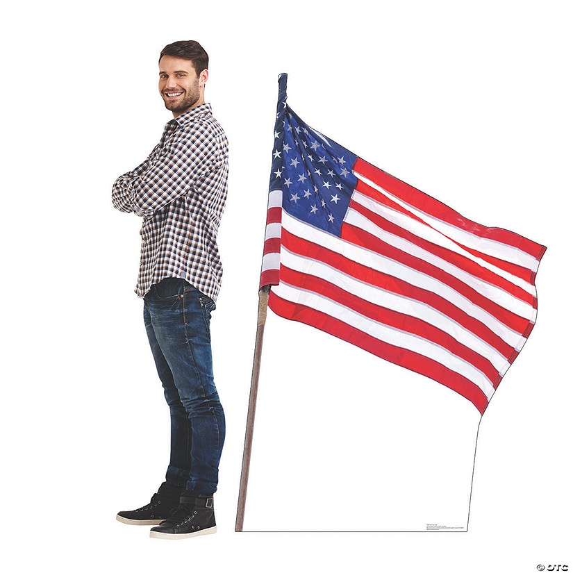 American Flag Stand-Up Image