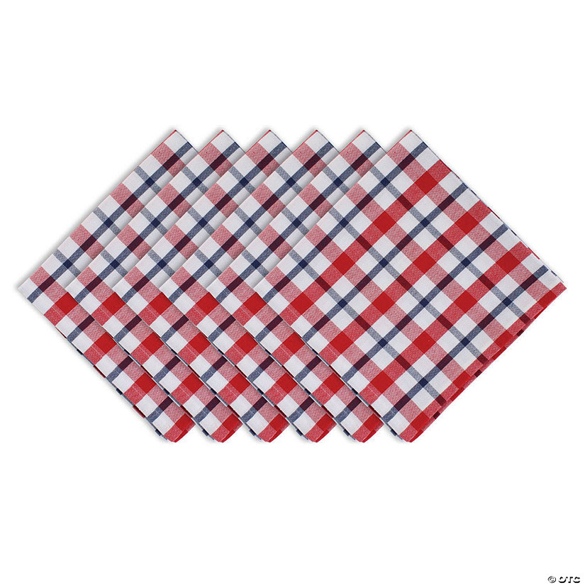 American Plaid Kitchen Textiles, 20X20", American Plaid, 6 Pieces Image