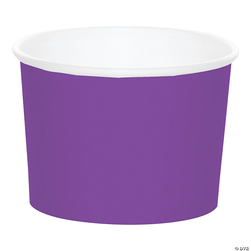 Amethyst Disposable Paper Snack Cups - 8 Ct. Image