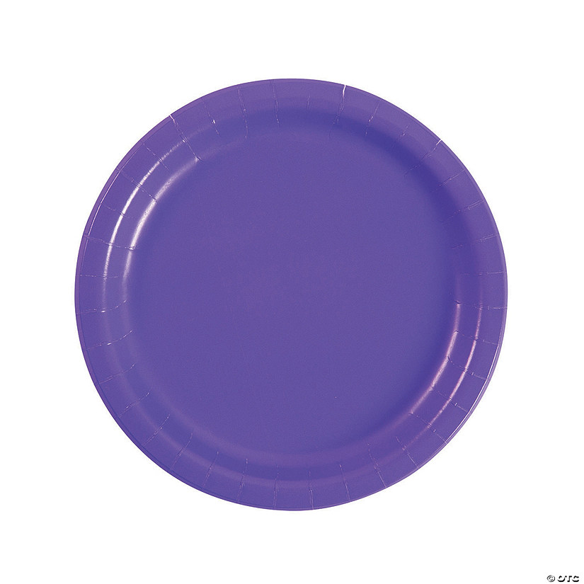 Amethyst Paper Dinner Plates - 24 Ct. Image