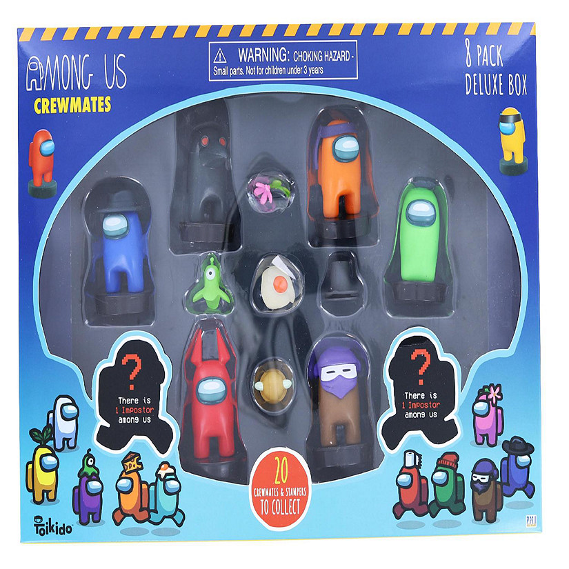 Among Us Crewmate Stampers 8 Pack Deluxe Box Set 8 Random Figures ...