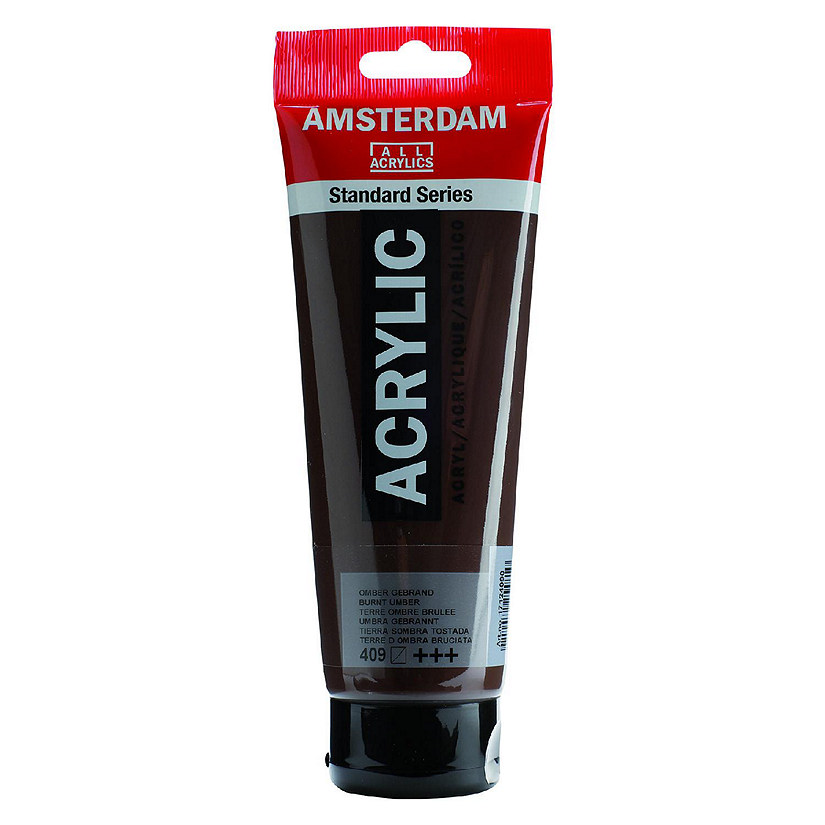 Amsterdam Standard Series Acrylic Paint, 250ml, Burnt Umber Image