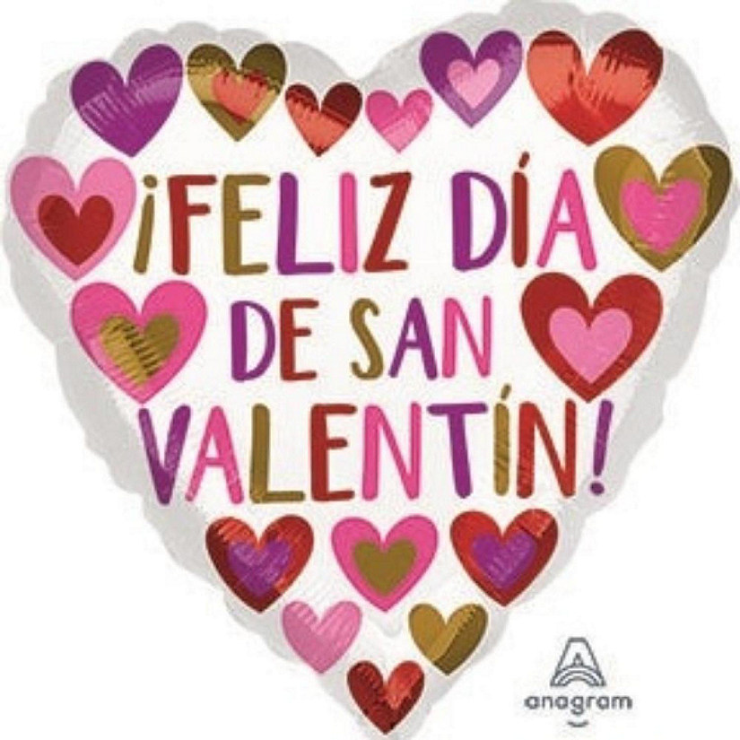 Anagram - Multicolour - Shaped Foil Balloons Heart Image