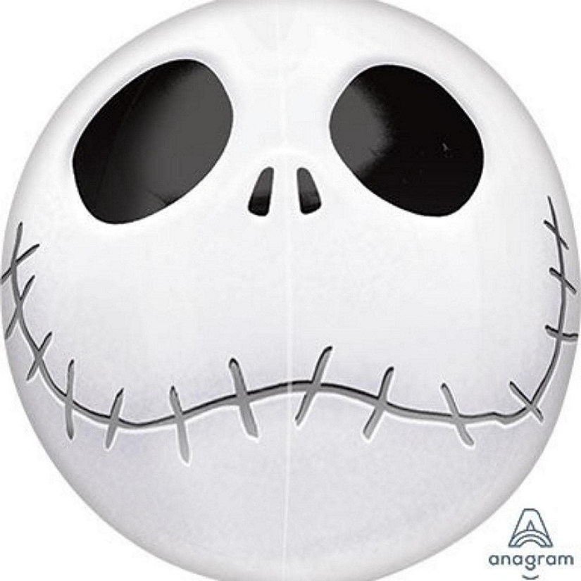 Anagram - White - Halloween Dimensional Round Foil Balloon Image