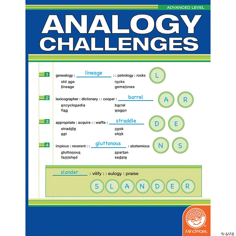Analogy Challenges: Advanced Level Image