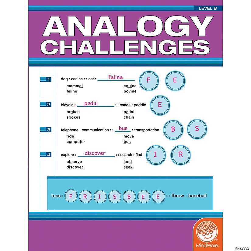 Analogy Challenges: Level B Image