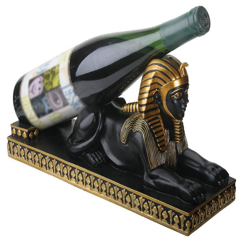 Ancient Egyptian Sphinx Decorative Wine Bottle Holder Egypt Kitchen Bar Home New Image