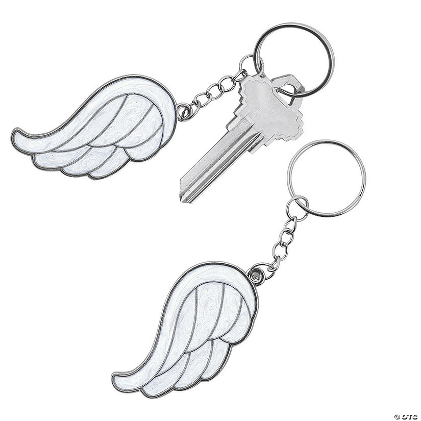 Angel Wing Keychains - 12 Pc. Image