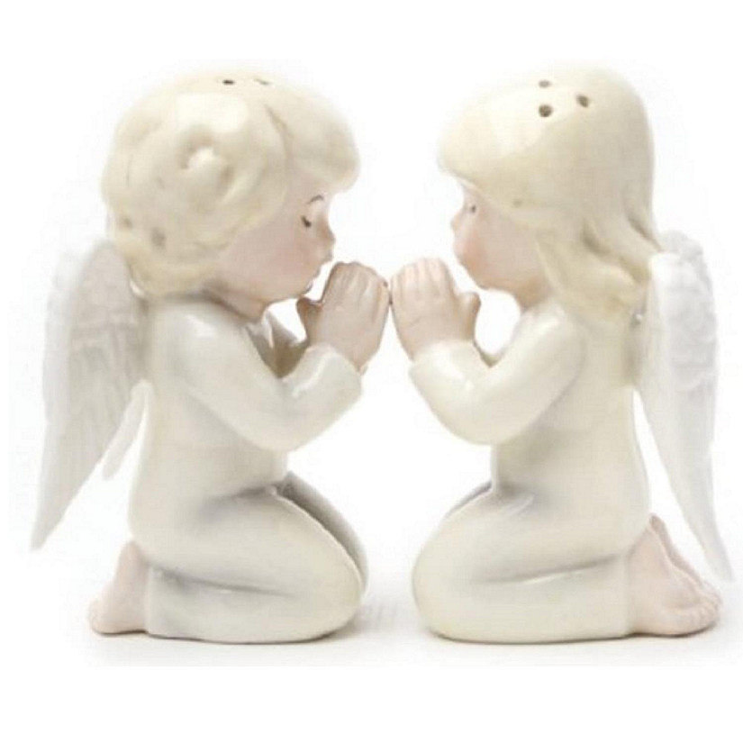 Angels Praying Ceramic Salt and Pepper Shaker Set Image