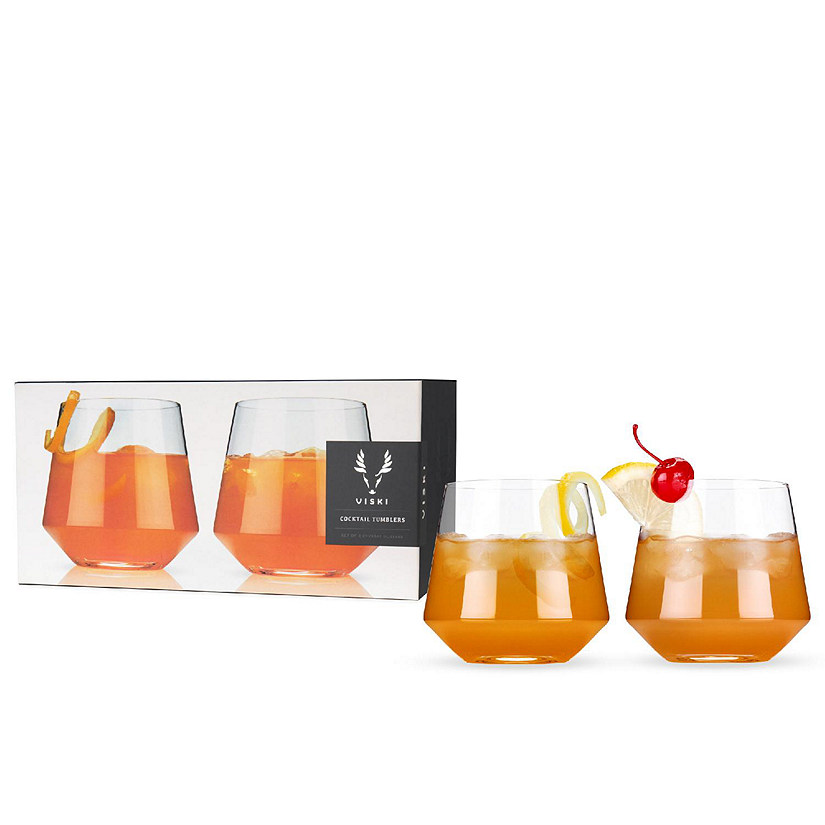 Angled Crystal Cocktail Tumblers Image