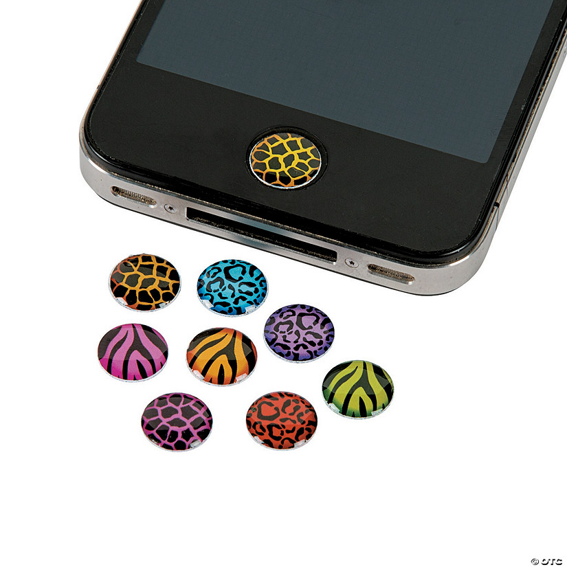 Animal Print Home Button Stickers Image
